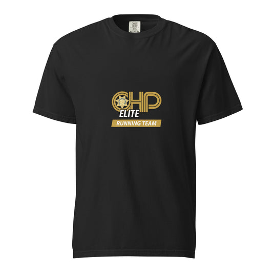 Signature | Comfort Colors T-Shirt | CHP Elite Running Team | Runner Crest Logo