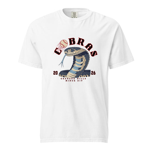 Signature | Comfort Colors T-Shirt | Cobras '26 | Minor Div Logo