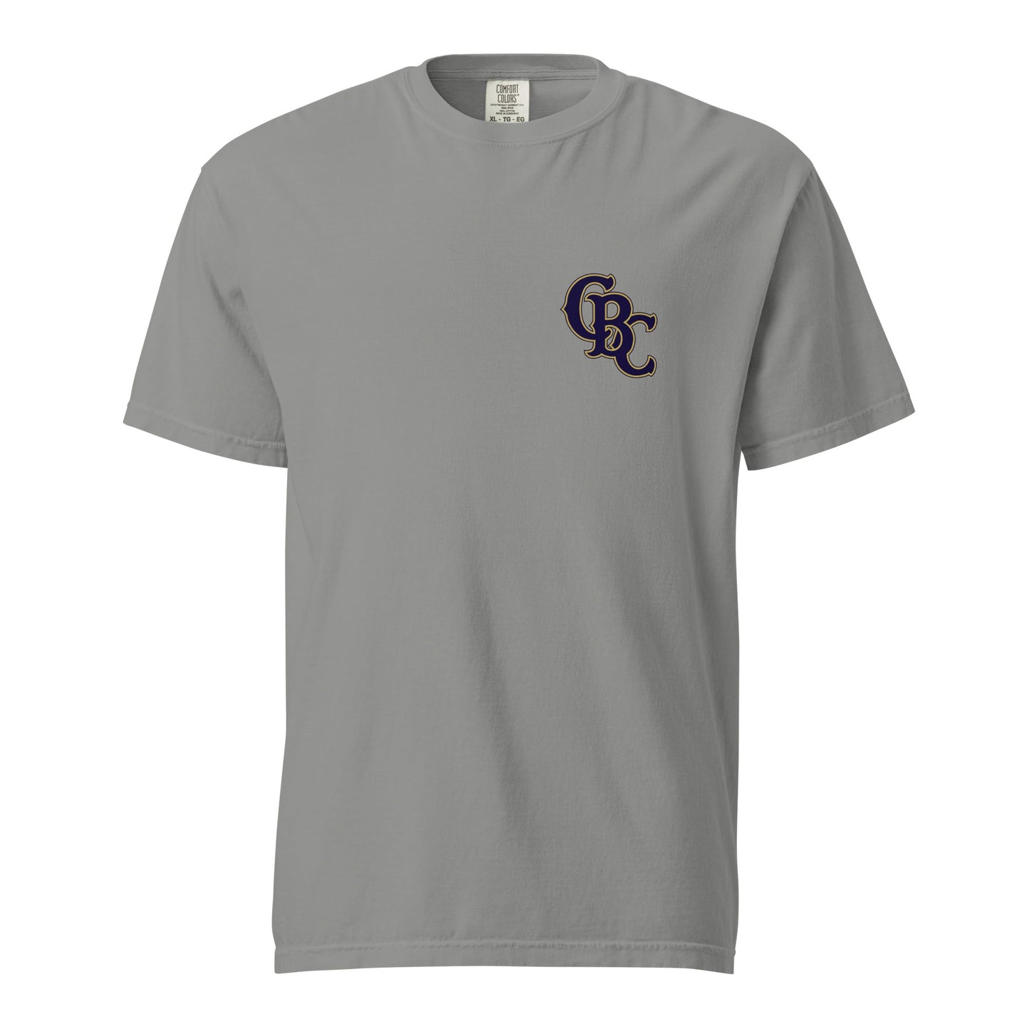Signature | Comfort Colors T-Shirt | Cougar Baseball Club | CBC Navy Logo