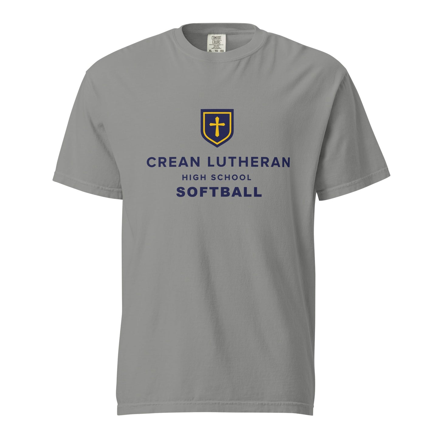Signature | Comfort Colors T-Shirt | Crean Lutheran Softball | CLHS SB Logo