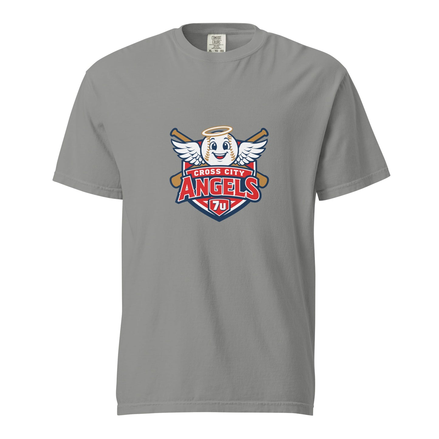 Signature | Comfort Colors T-Shirt | Cross City Angels | Shield Logo