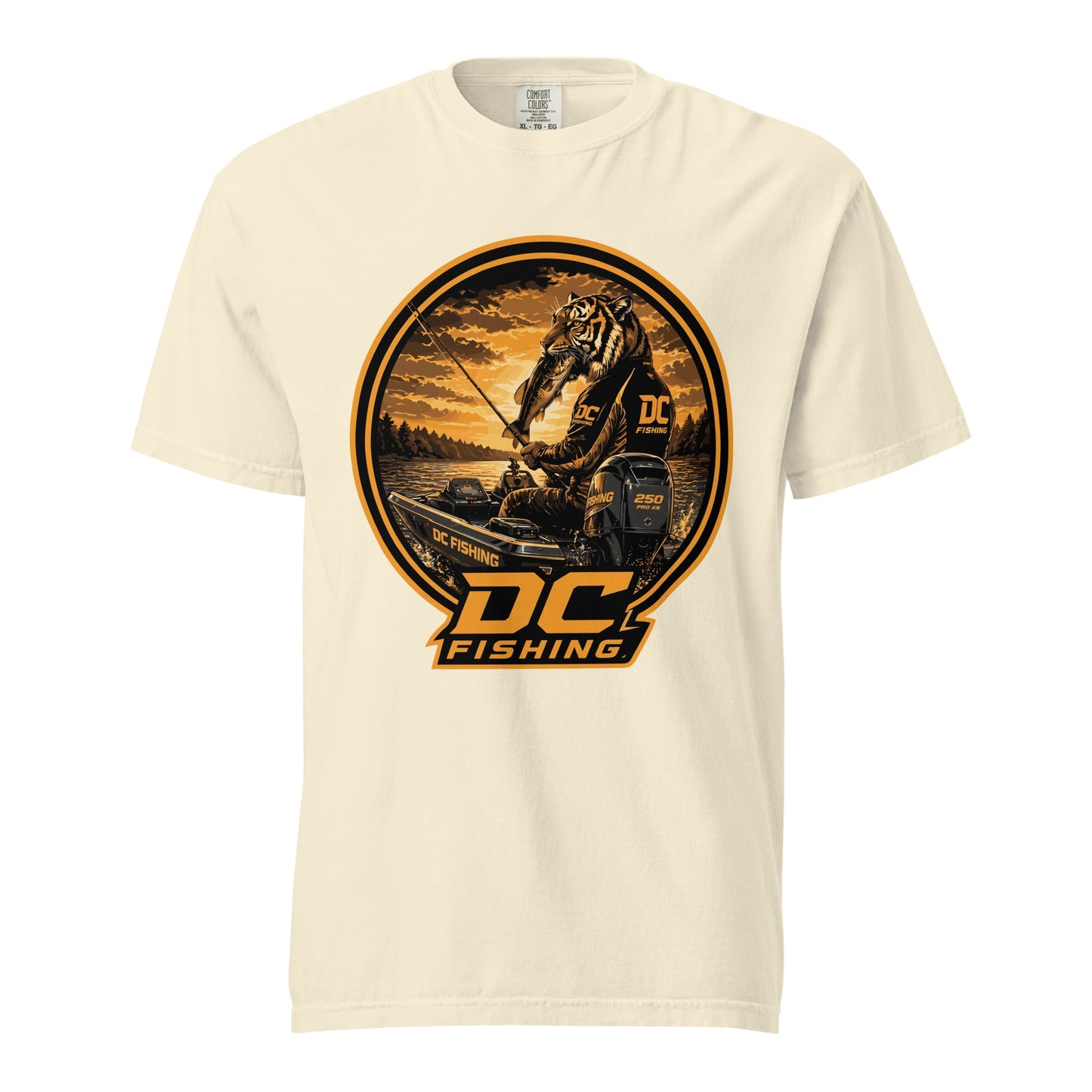 Signature | Comfort Colors T-Shirt | DeKalb Fishing Team | Badge Logo