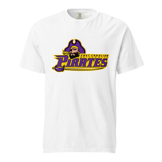 Signature | Comfort Colors T-Shirt | ECU Club Womens Lacrosse | Pirate Emblem Logo