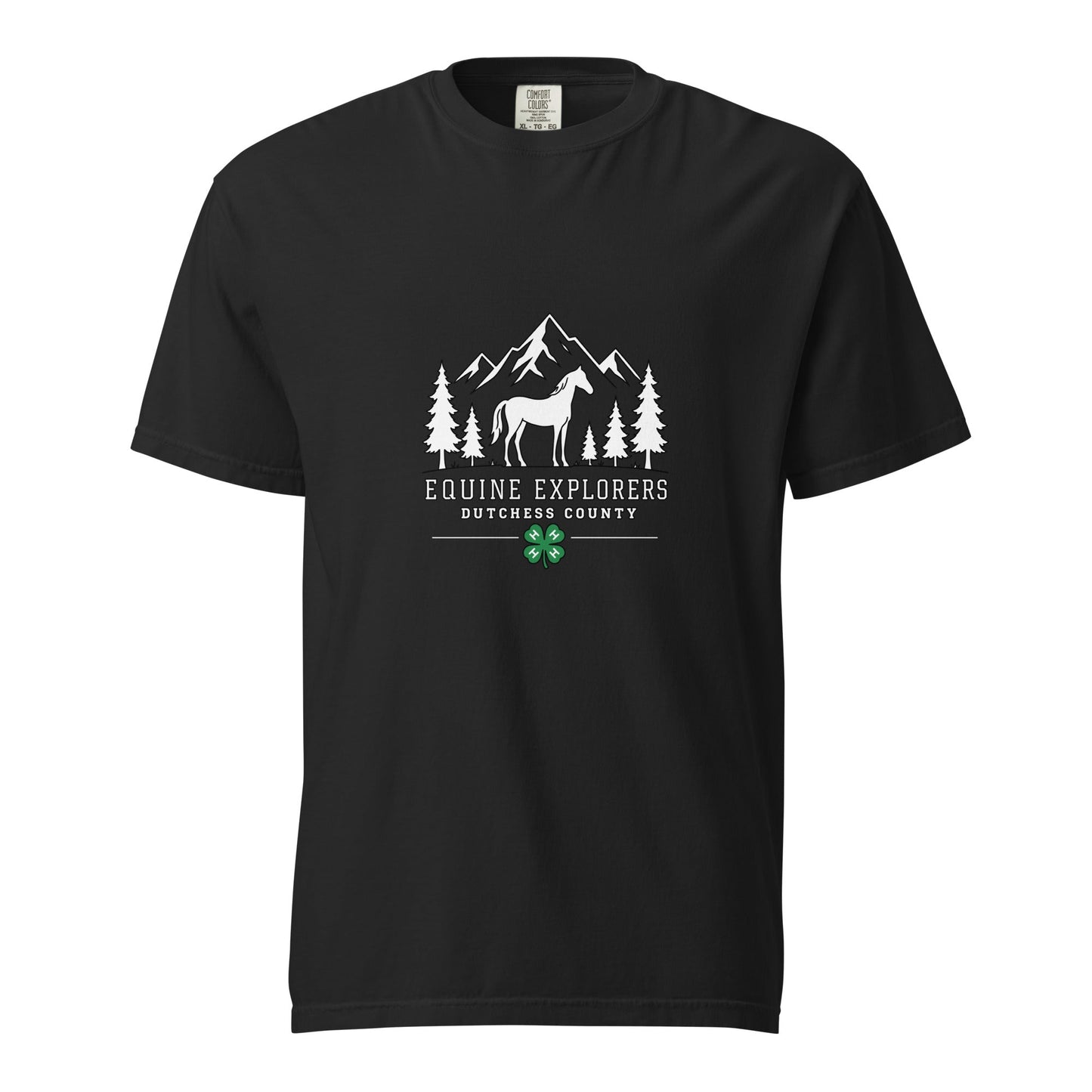 Signature | Comfort Colors T-Shirt | Equine Explorers | Dutchess Crest Trailblazers Logo