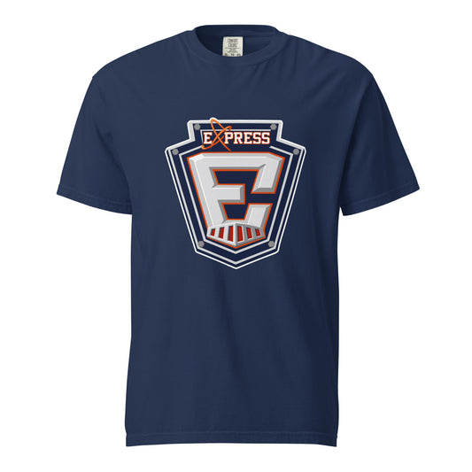 Signature | Comfort Colors T-Shirt | Erie Express Football | E Badge Logo