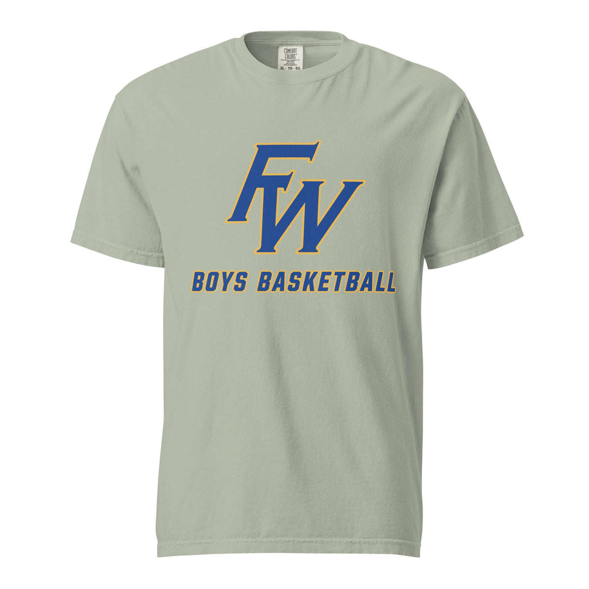Signature | Comfort Colors T-Shirt | Fayette Ware Boys Basketball | FW Crest Logo