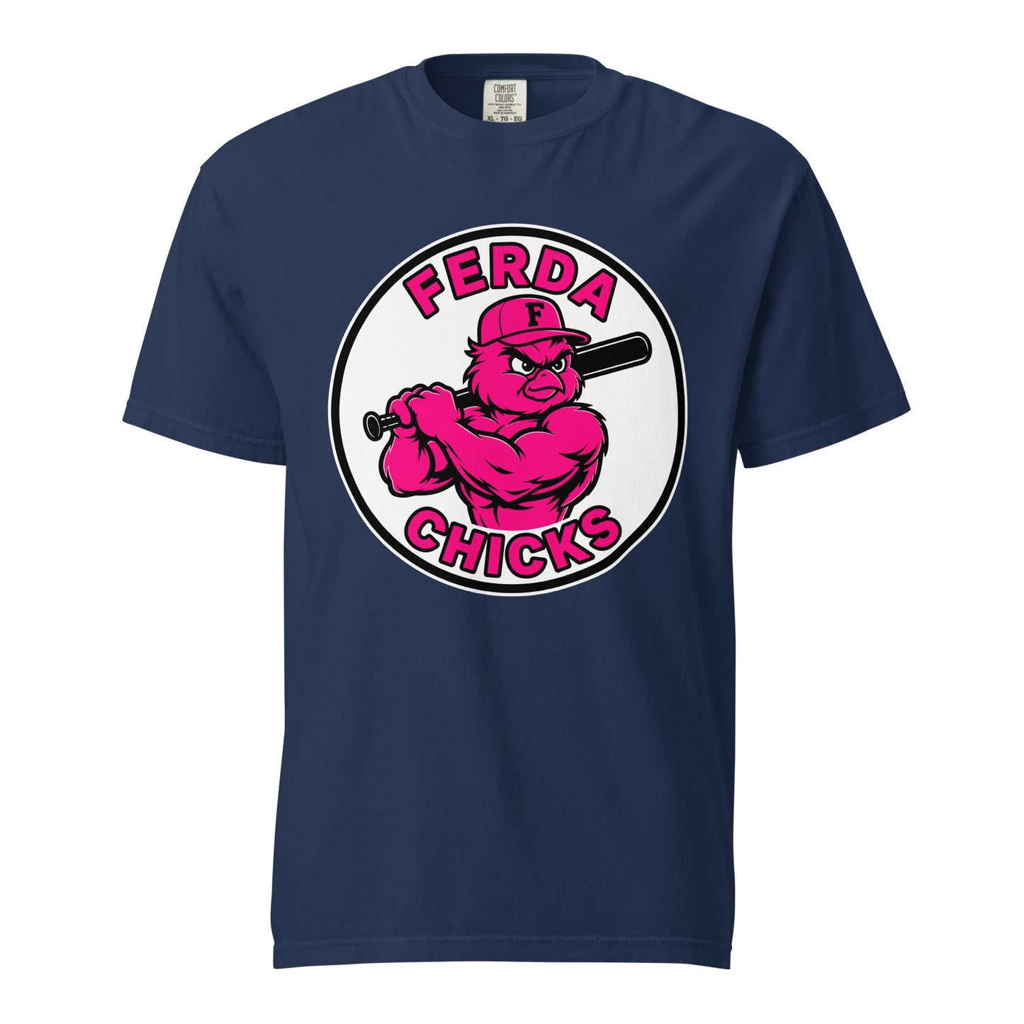 Signature | Comfort Colors T-Shirt | FerDa Chicks | Badge Logo