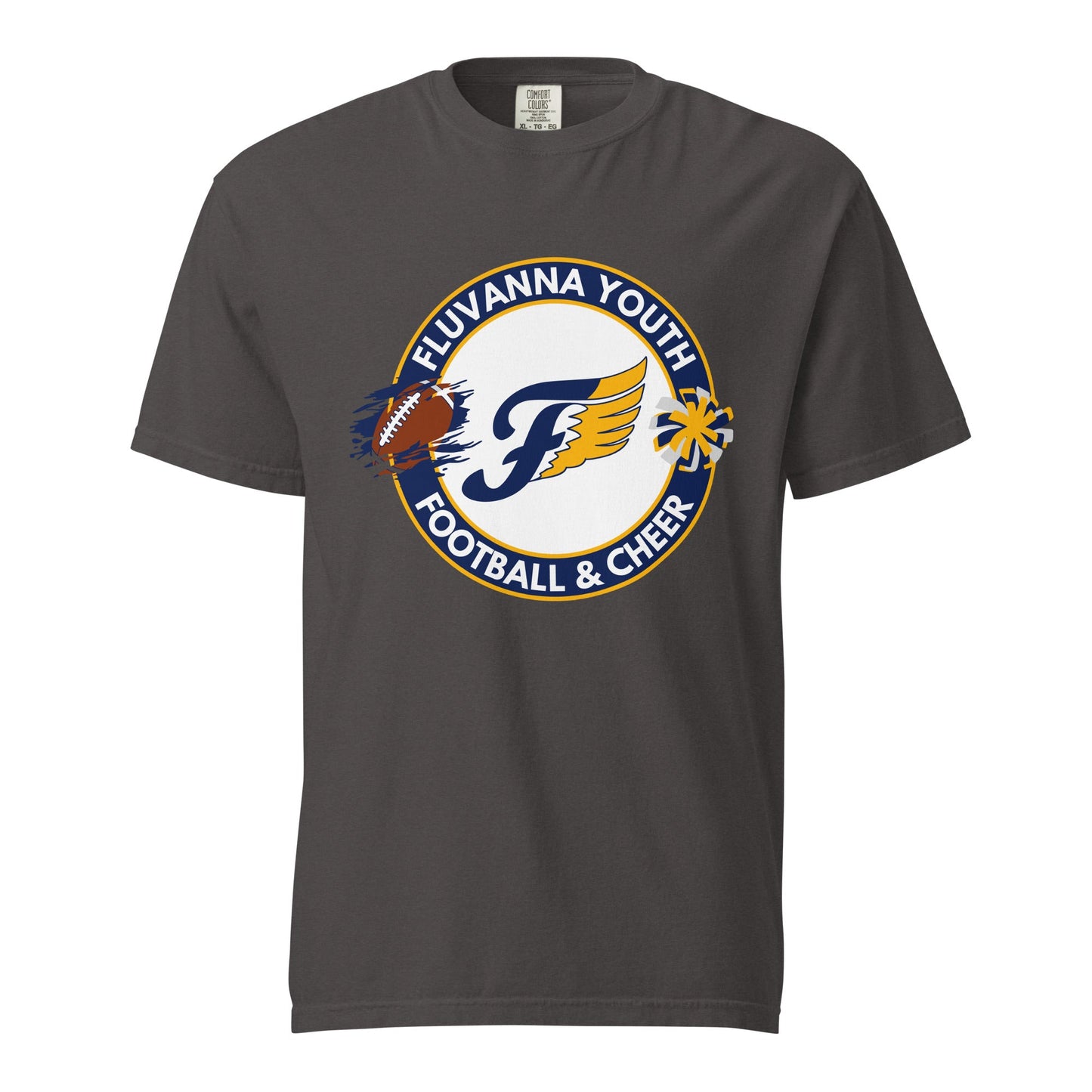 Signature | Comfort Colors T-Shirt | Fluvanna Youth Football and Cheer | Badge Logo