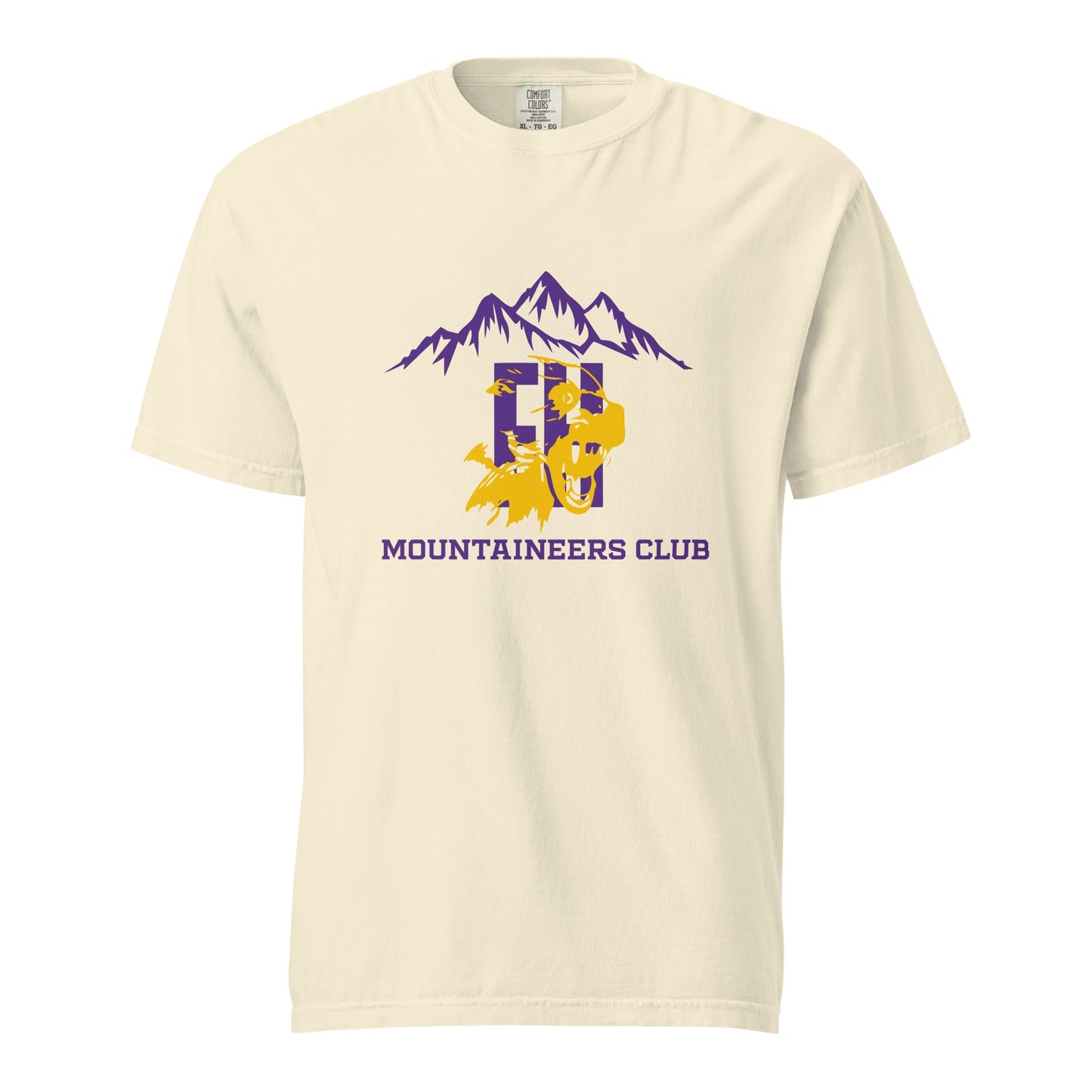 Signature | Comfort Colors T-Shirt | Friday Harbor High School Mountaineers Club | Mountaineers Logo