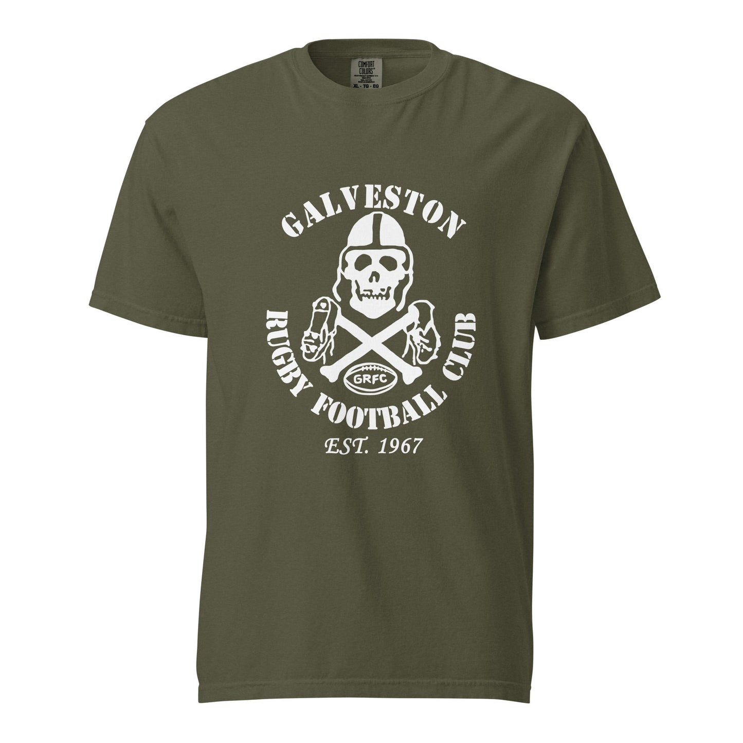 Signature | Comfort Colors T-Shirt | Galveston Football Rugby Club | Alt Logo