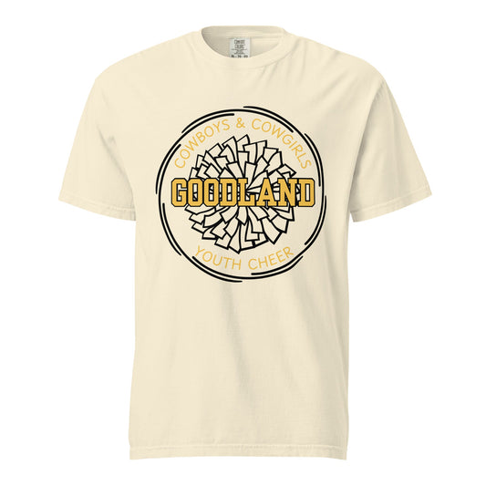 Signature | Comfort Colors T-Shirt | Goodland Youth Cheer | Crest Logo