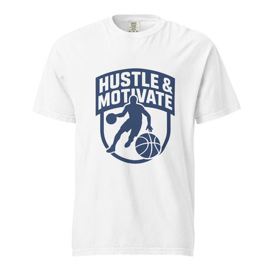 Signature | Comfort Colors T-Shirt | Hustle and Motivate Basketball