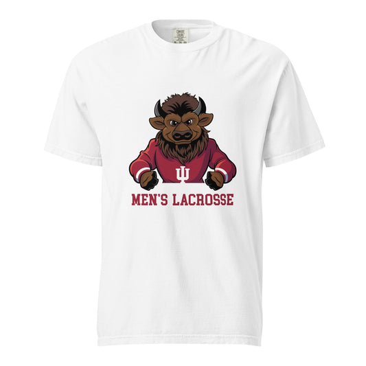 Signature | Comfort Colors T-Shirt | Indiana University Lacrosse | Mascot Logo