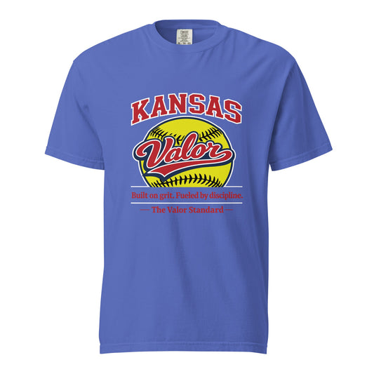 Signature | Comfort Colors T-Shirt | Kansas Valor Fan Gear | The Standard Logo