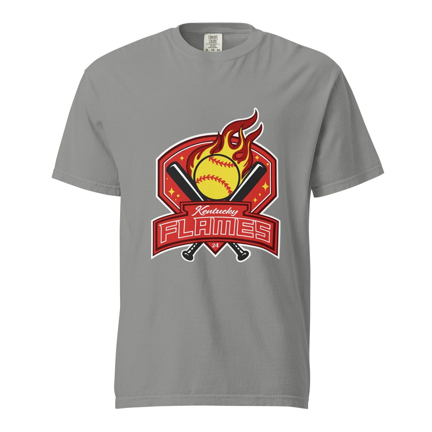 Signature | Comfort Colors T-Shirt | KY Flames | Emblem Logo