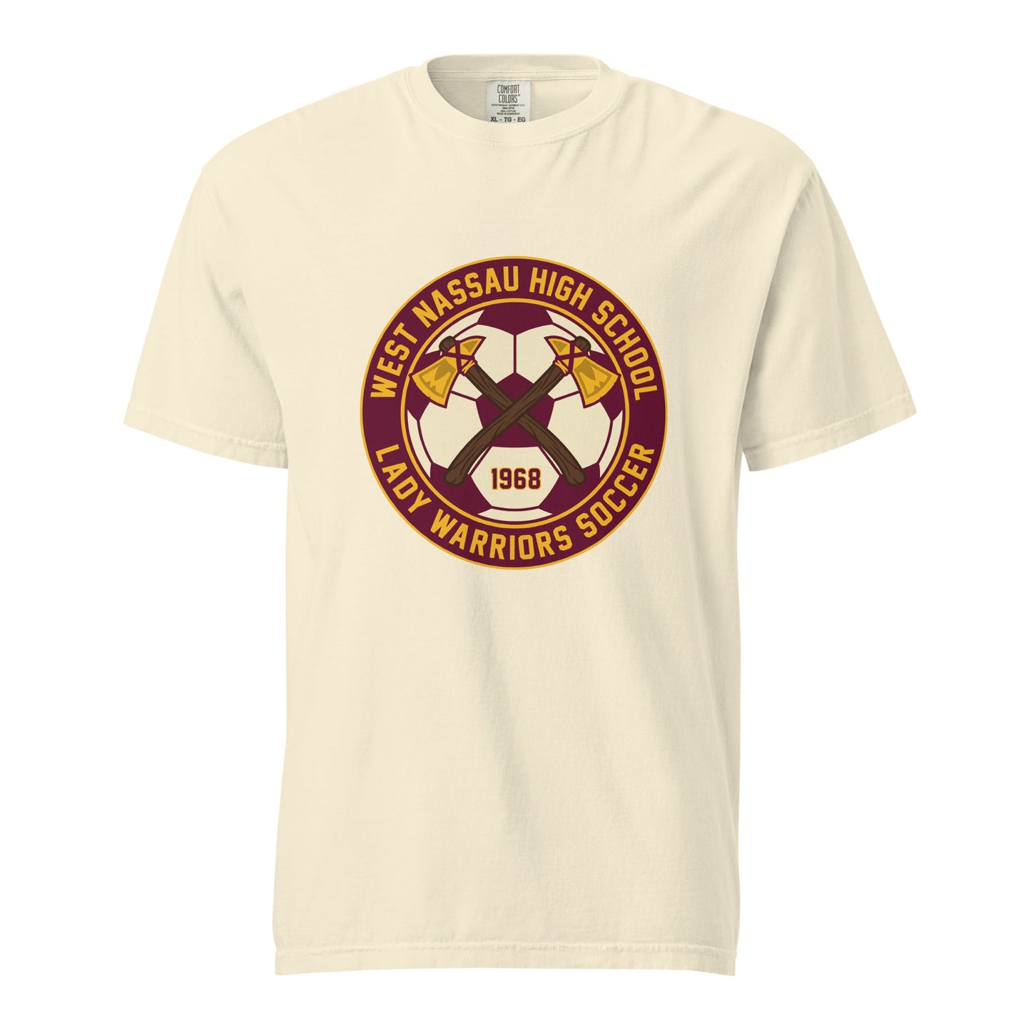 Signature | Comfort Colors T-Shirt | Lady Warrior Soccer Booster Club | Lady Warriors Logo