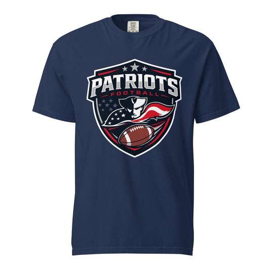 Signature | Comfort Colors T-Shirt | LFMS Athletics | Patriots Football Logo
