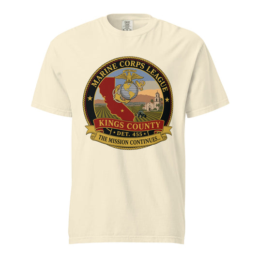 Signature | Comfort Colors T-Shirt | Marine Corps League kings County Det 455 | Shield Logo