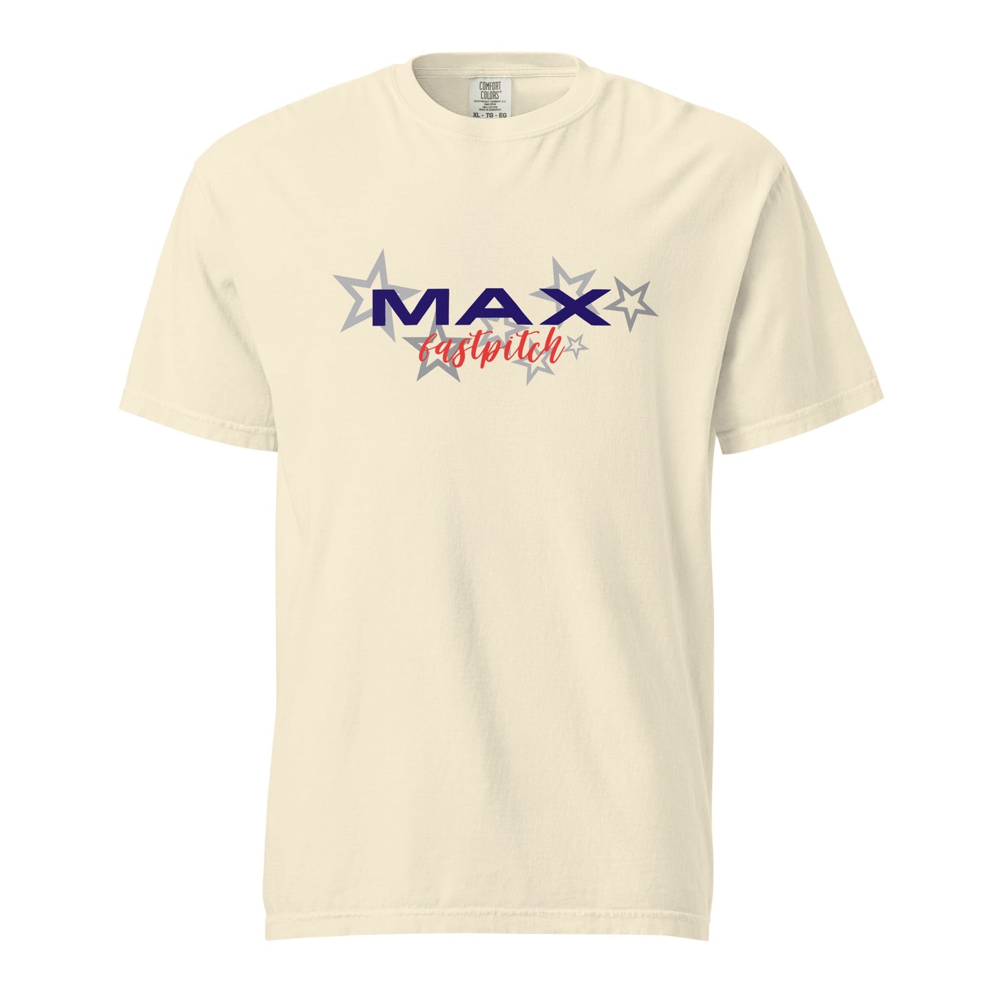 Signature | Comfort Colors T-Shirt | MAX Fastpitch | Stars Logo