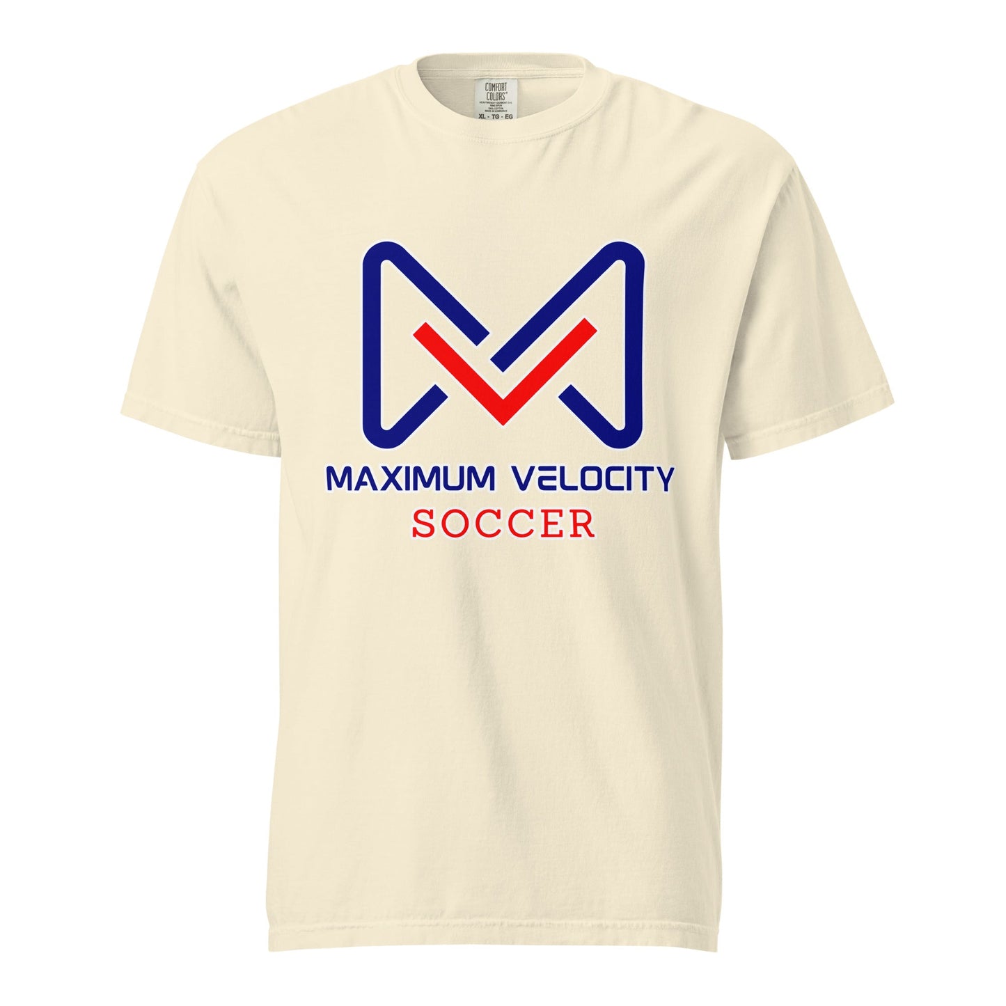Signature | Comfort Colors T-Shirt | Maximum Velocity Youth Sports | Crest Logo