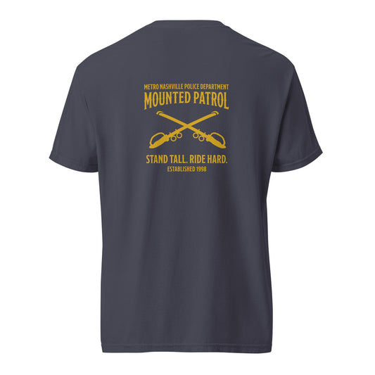 Signature | Comfort Colors T-Shirt | Metro Nashville Police Department Horse Mounted Patrol | Stand Tall Logo
