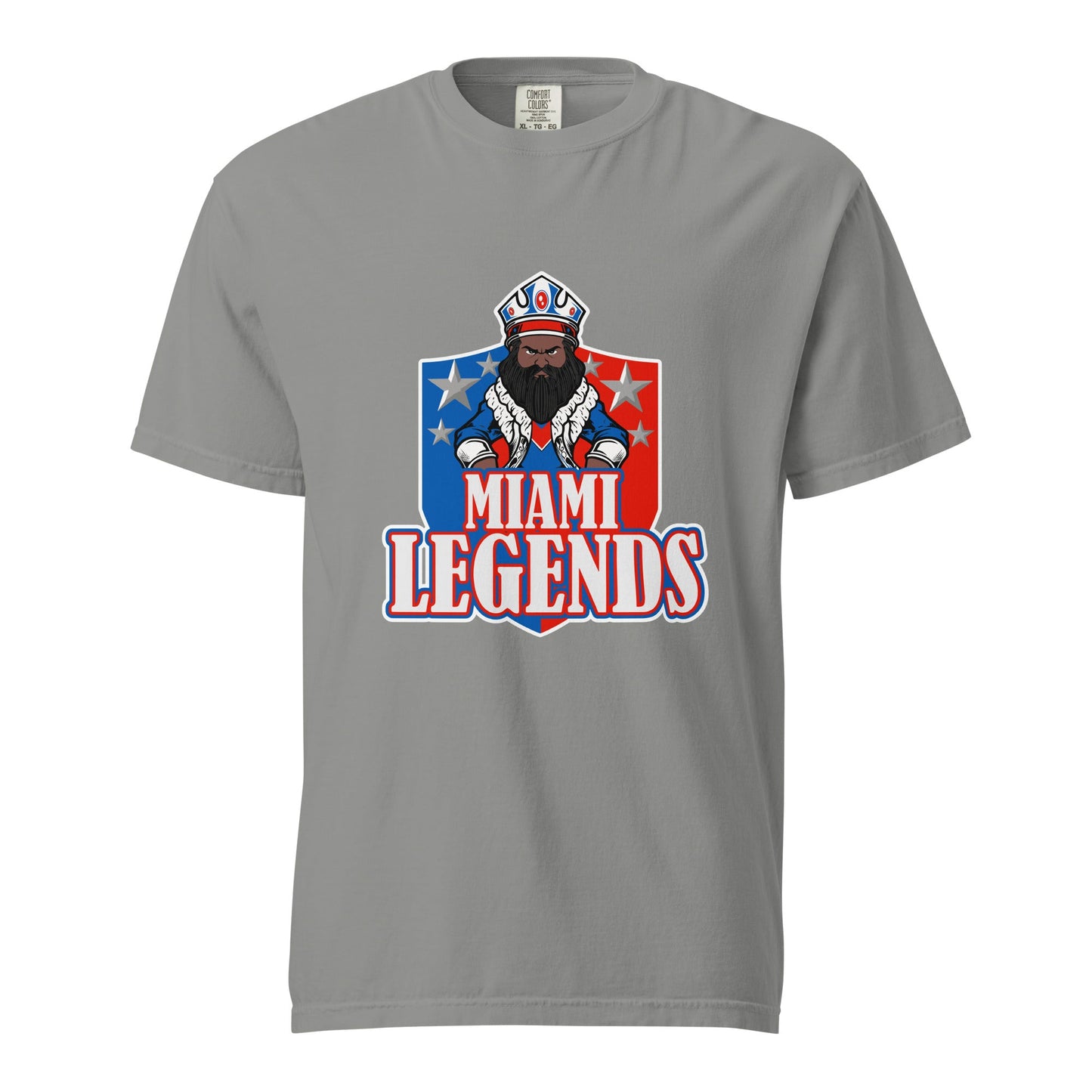 Signature | Comfort Colors T-Shirt | Miami Legends Football | King Shield Logo