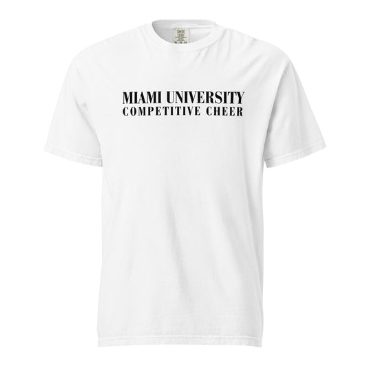 Signature | Comfort Colors T-Shirt | Miami University Competitive Cheer Team | Alt Logo