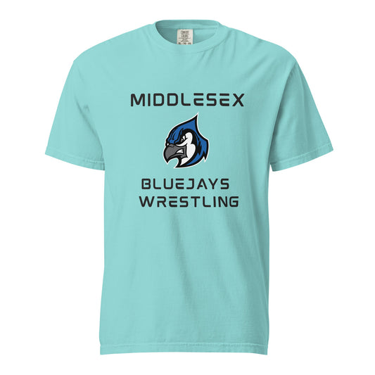 Signature | Comfort Colors T-Shirt | Middlesex Bluejays Wrestling | Bluejays Logo