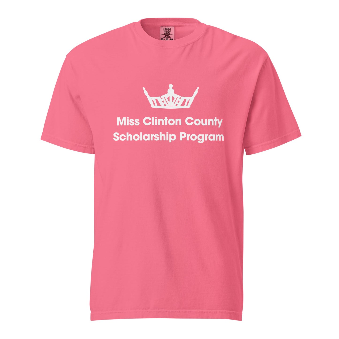 Signature | Comfort Colors T-Shirt | Miss Clinton County Scholarship Program | Alt Logo