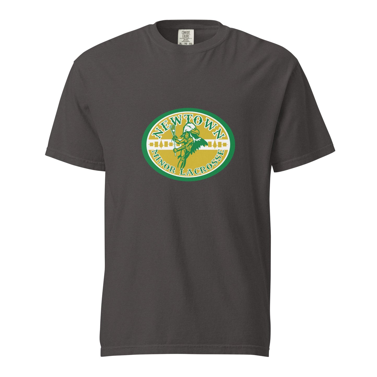 Signature | Comfort Colors T-Shirt | Newtown Minor Lacrosse | Emblem Logo