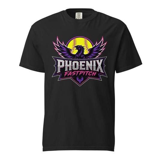 Signature | Comfort Colors T-Shirt | Phoenix Fastpitch | Emblem Logo