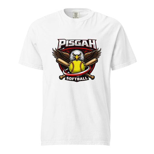 Signature | Comfort Colors T-Shirt | Pisgah Rec League | Eagle Softball Logo