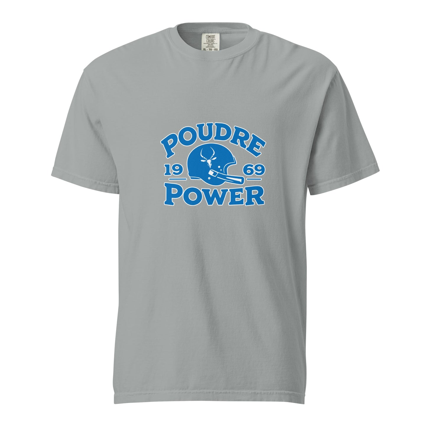 Signature | Comfort Colors T-Shirt | Poudre Football | Crest Logo