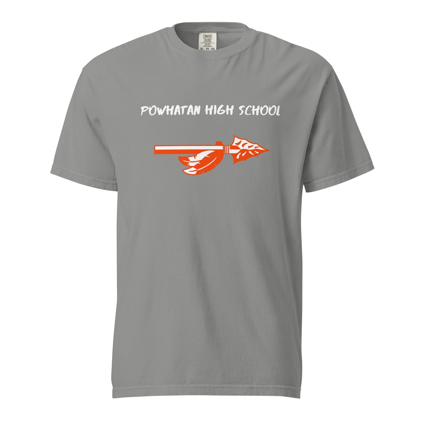 Signature | Comfort Colors T-Shirt | Powhatan lacrosse | Arrowhead Logo