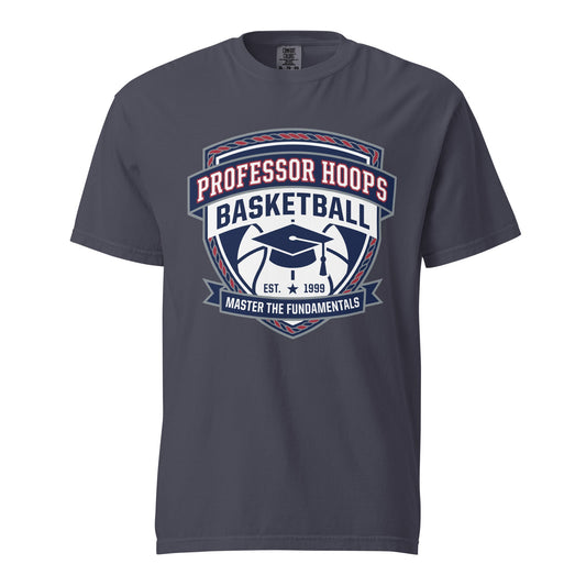 Signature | Comfort Colors T-Shirt | Professor Hoops Basketball | Crest Logo