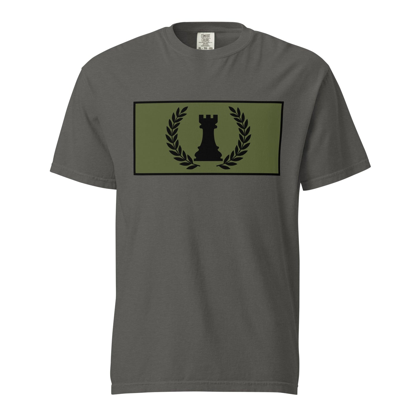 Signature | Comfort Colors T-Shirt | Rook Defense Solutions | Apex Castle Logo