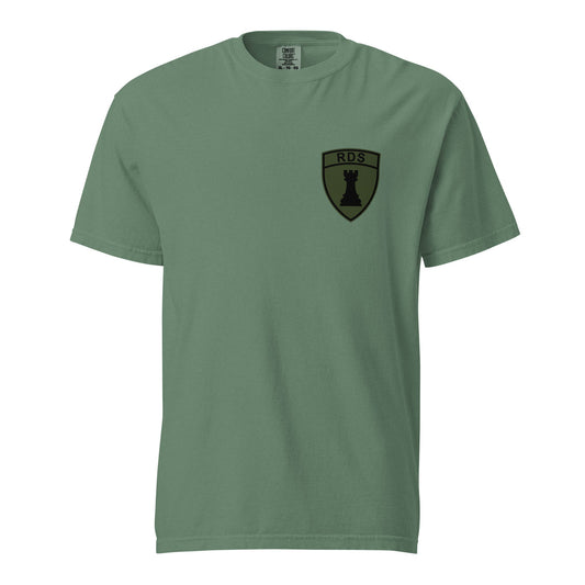 Signature | Comfort Colors T-Shirt | Rook Defense Solutions | Crest Logo