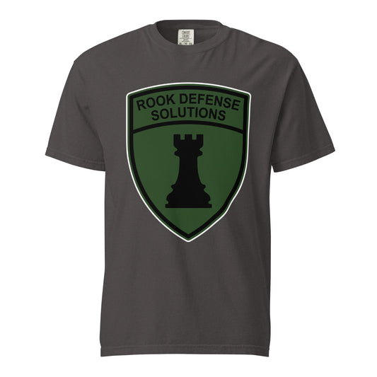 Signature | Comfort Colors T-Shirt | Rook Defense Solutions | Emblem Logo
