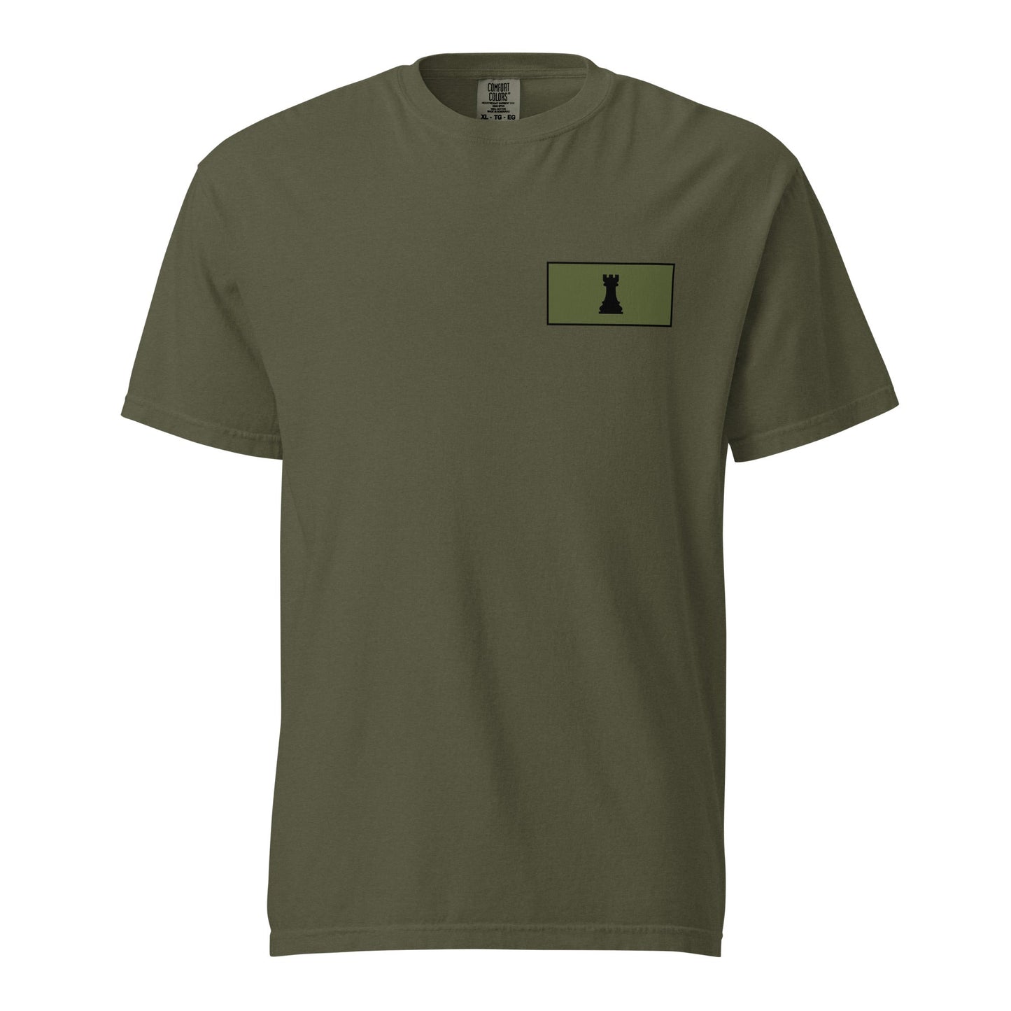 Signature | Comfort Colors T-Shirt | Rook Defense Solutions | Vanguard Logo