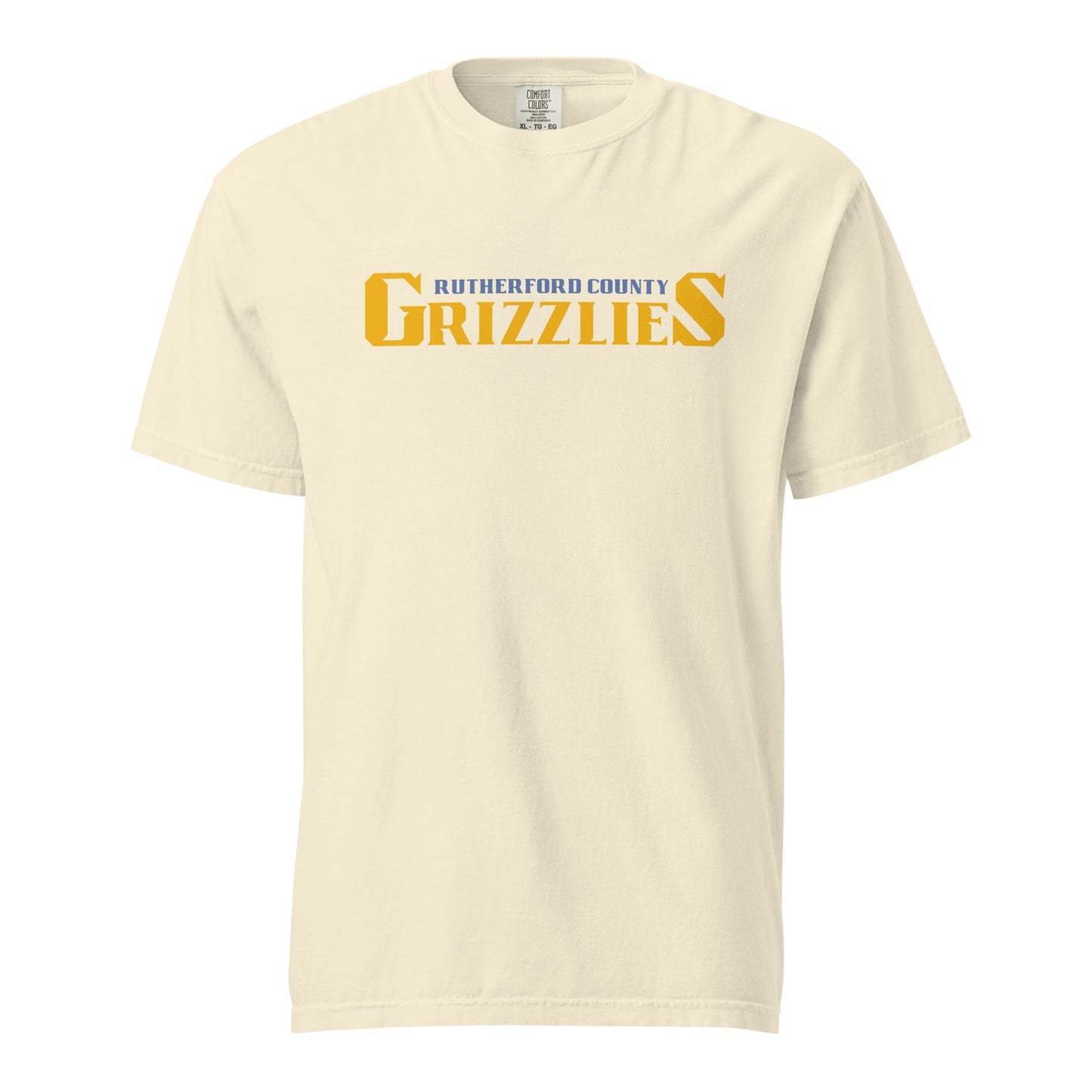 Signature | Comfort Colors T-Shirt | Rutherford County Grizzlies Football | Script Logo