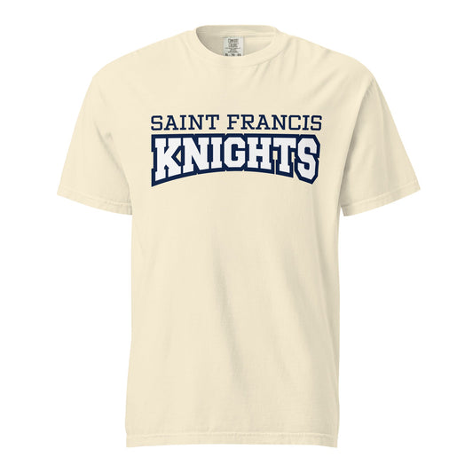 Signature | Comfort Colors T-Shirt | Saint Francis School | Modern Script Logo