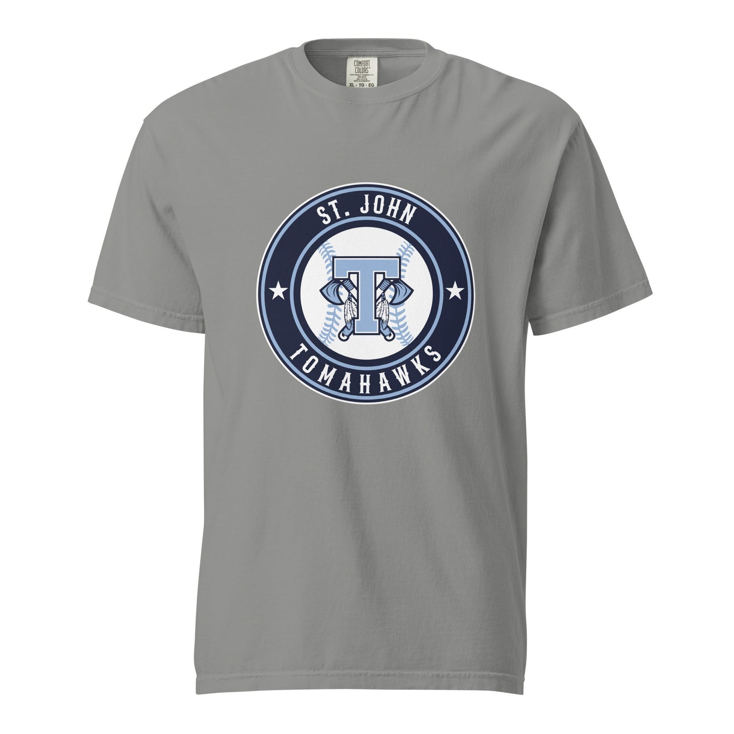 Signature | Comfort Colors T-Shirt | Saint John Tomahawks | Badge Logo