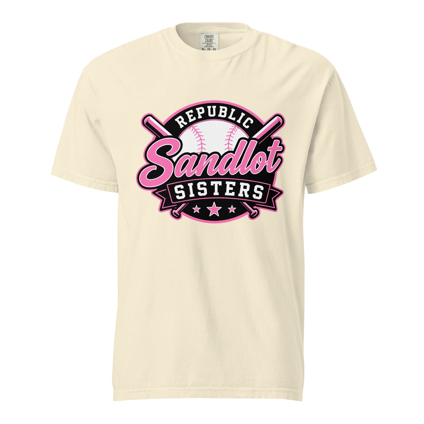 Signature | Comfort Colors T-Shirt | Sandlot Sisters | Badge Logo