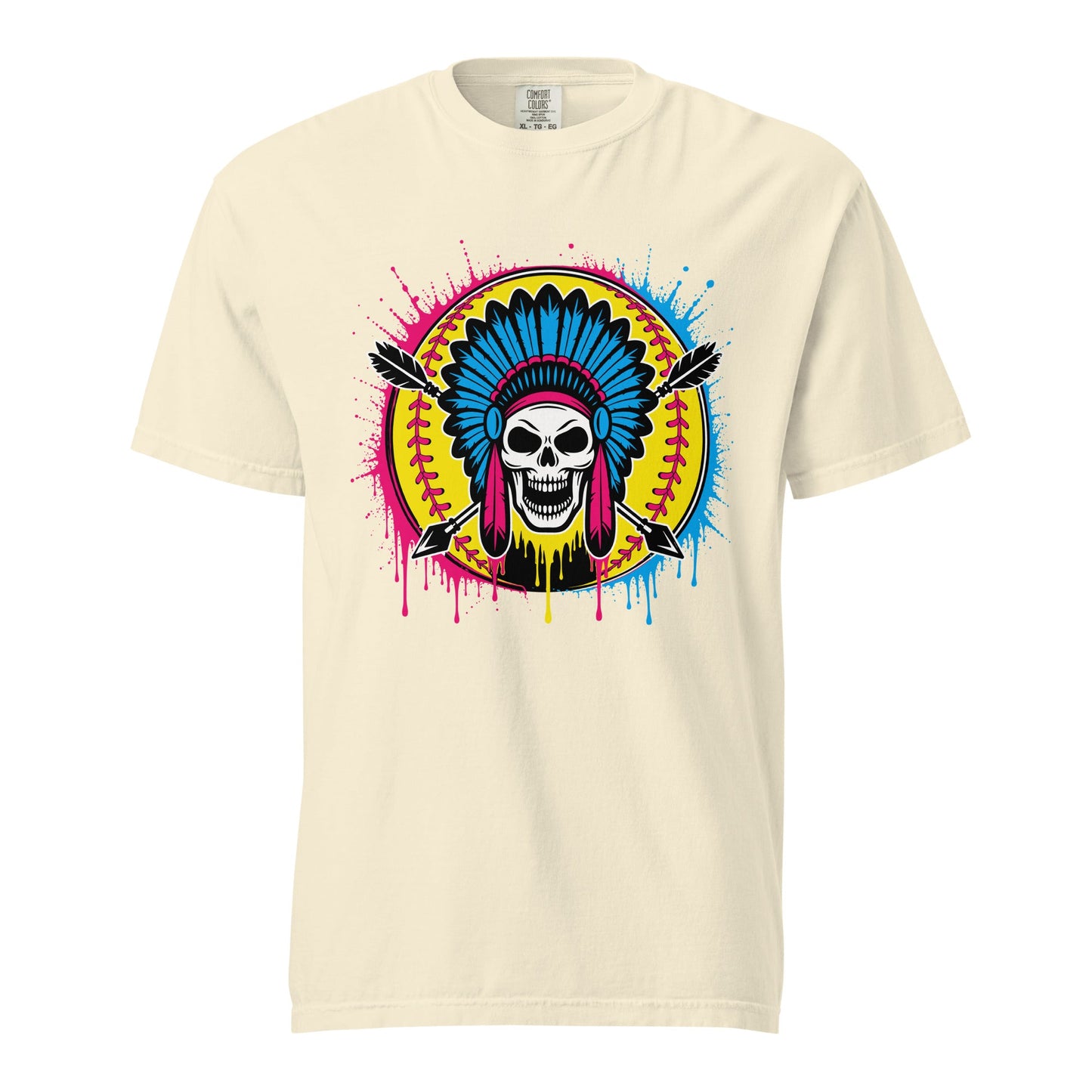 Signature | Comfort Colors T-Shirt | Savage Softball | Emblem Logo