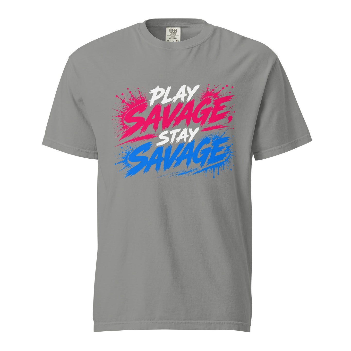 Signature | Comfort Colors T-Shirt | Savage Softball | Play Stay Logo