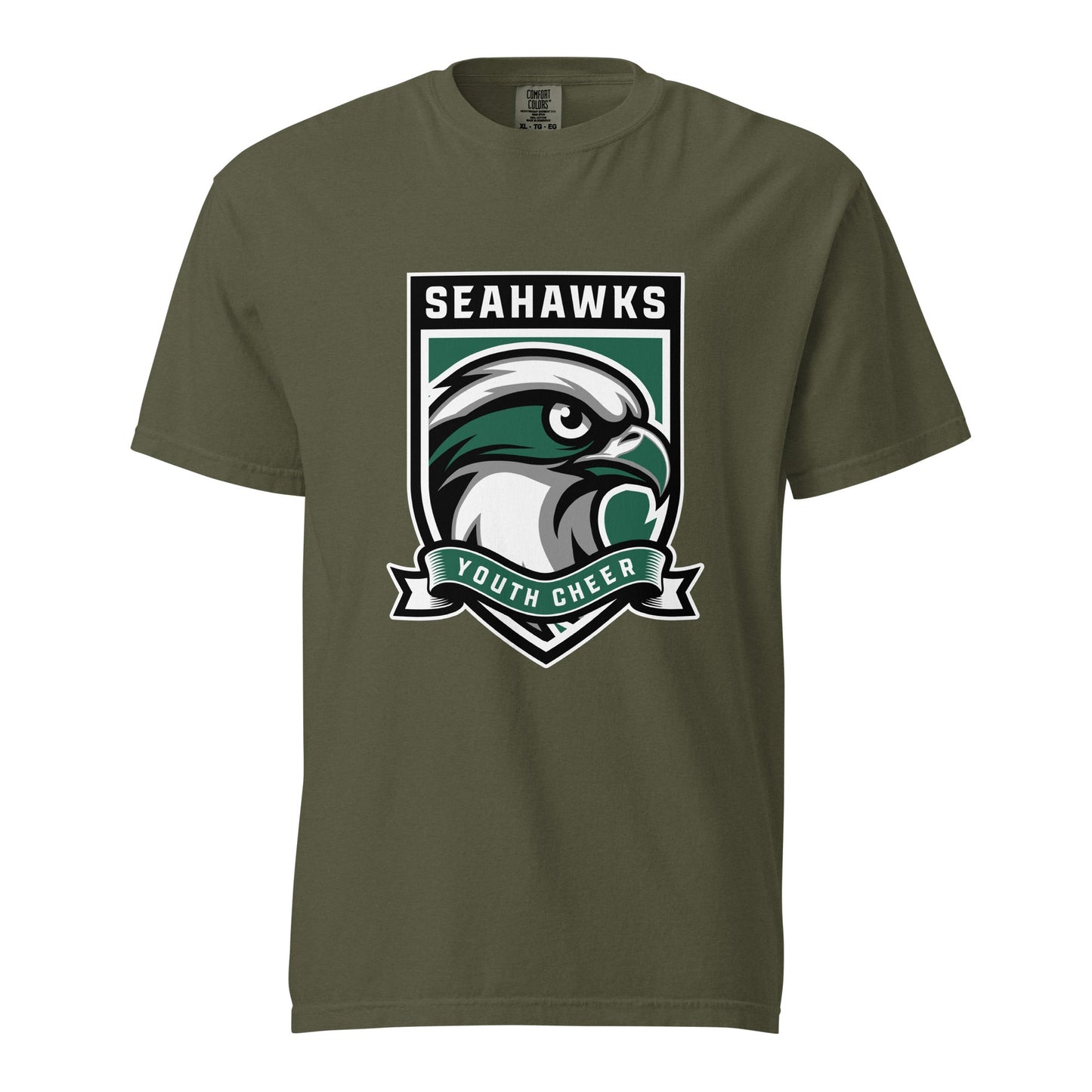 Signature | Comfort Colors T-Shirt | Seahawks Youth Cheer | Shield Logo