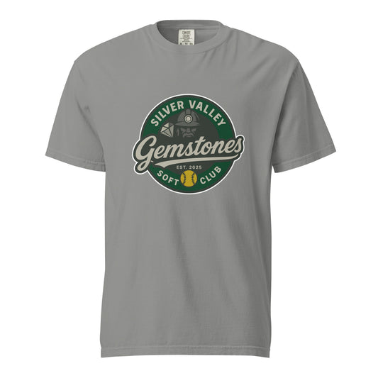 Signature | Comfort Colors T-Shirt | Silver Valley Gemstones | Badge Logo