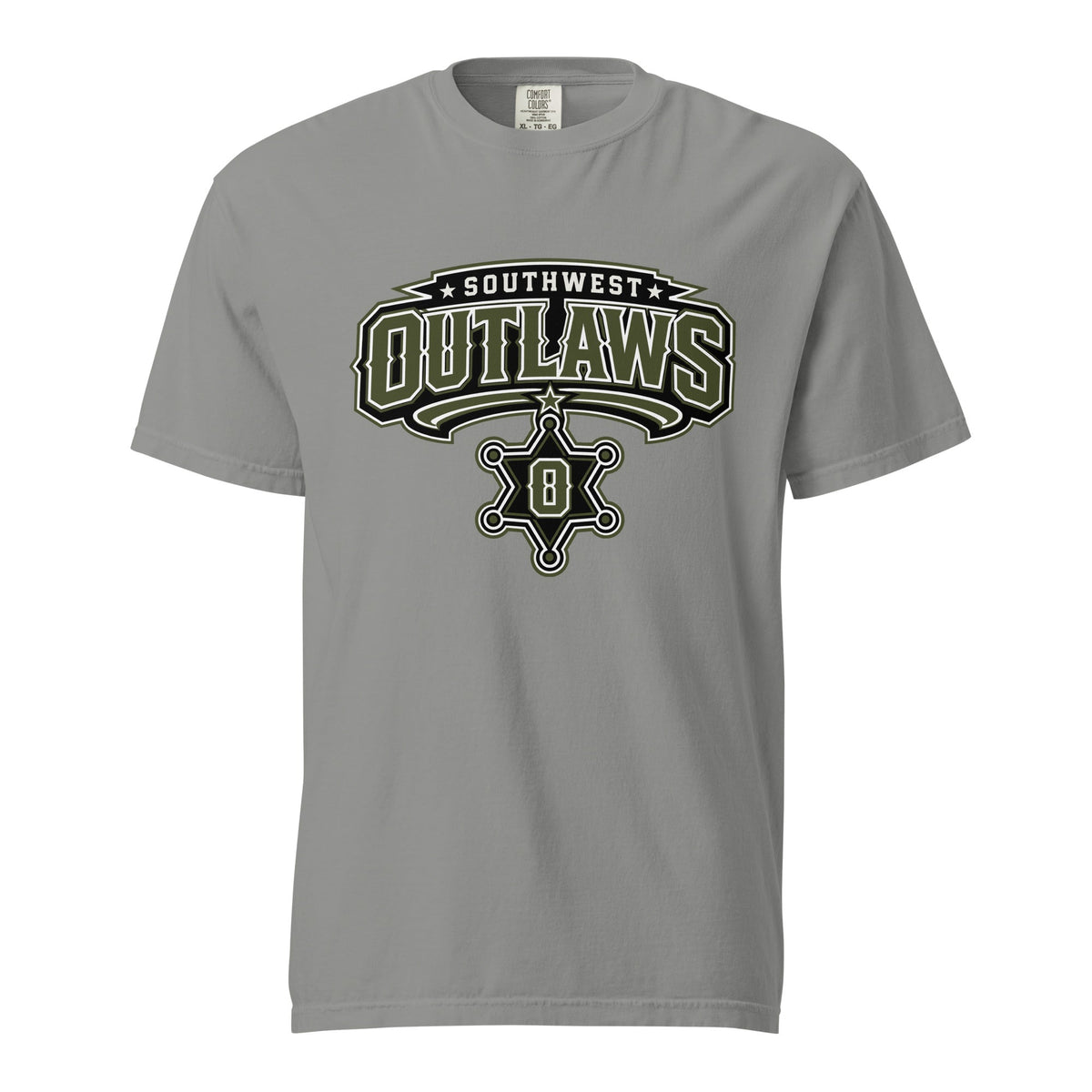 Signature | Comfort Colors T-Shirt | Southwest Outlaws | Frontier Athletics Logo