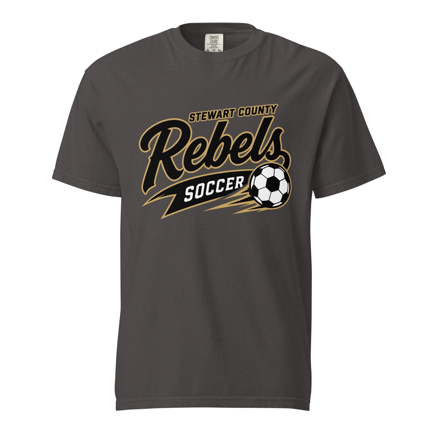 Signature | Comfort Colors T-Shirt | Stewart County Soccer | Rebels Logo