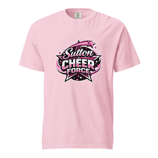 Signature | Comfort Colors T-Shirt | Sutton Cheer Force | Shooting Star Logo